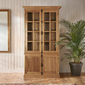 Natural Oak Wood Tall Cabinet | Lyon
