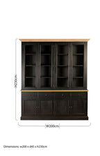 Black Oak Wood Large Cabinet | Lyon