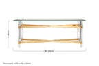 Glass Top Coffee Table with Acrylic Legs | Clarence