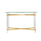 Glass Top Console Table with Acrylic Legs | Clarence
