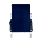 Navy Blue Velvet Armchair | Clarence