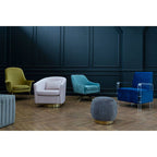 Navy Blue Velvet Armchair | Clarence