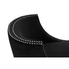 Black Velvet Chair with Acrylic Legs | Clarence