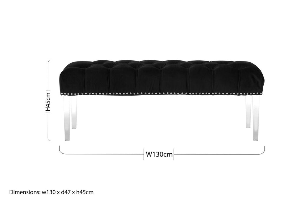 Black Velvet Bench | Clarence