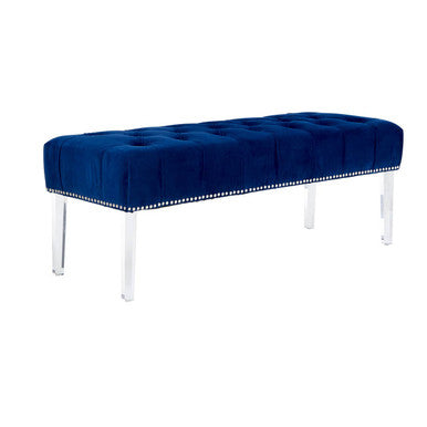 Blue Velvet Bench | Clarence