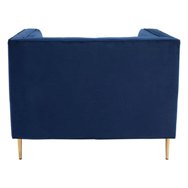 Deep Blue Velvet Armchair | Otylia