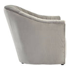 Grey Velvet Armchair | Opel