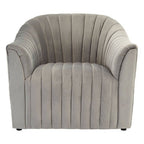 Grey Velvet Armchair | Opel