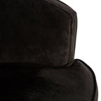 Black Velvet Round Chair | Louxor