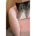 Pink Velvet Round Armchair | Louxor