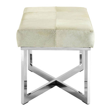 Grey Hair on Leather Bench | Kensington Townhouse