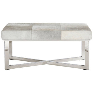 Grey Hair on Leather Bench | Kensington Townhouse