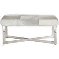 Grey Hair on Leather Bench | Kensington Townhouse