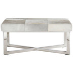 Grey Hair on Leather Bench | Kensington Townhouse
