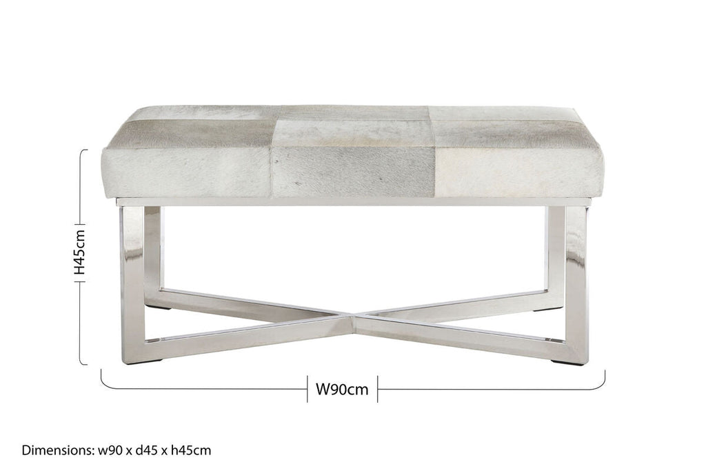 Grey Hair on Leather Bench | Kensington Townhouse