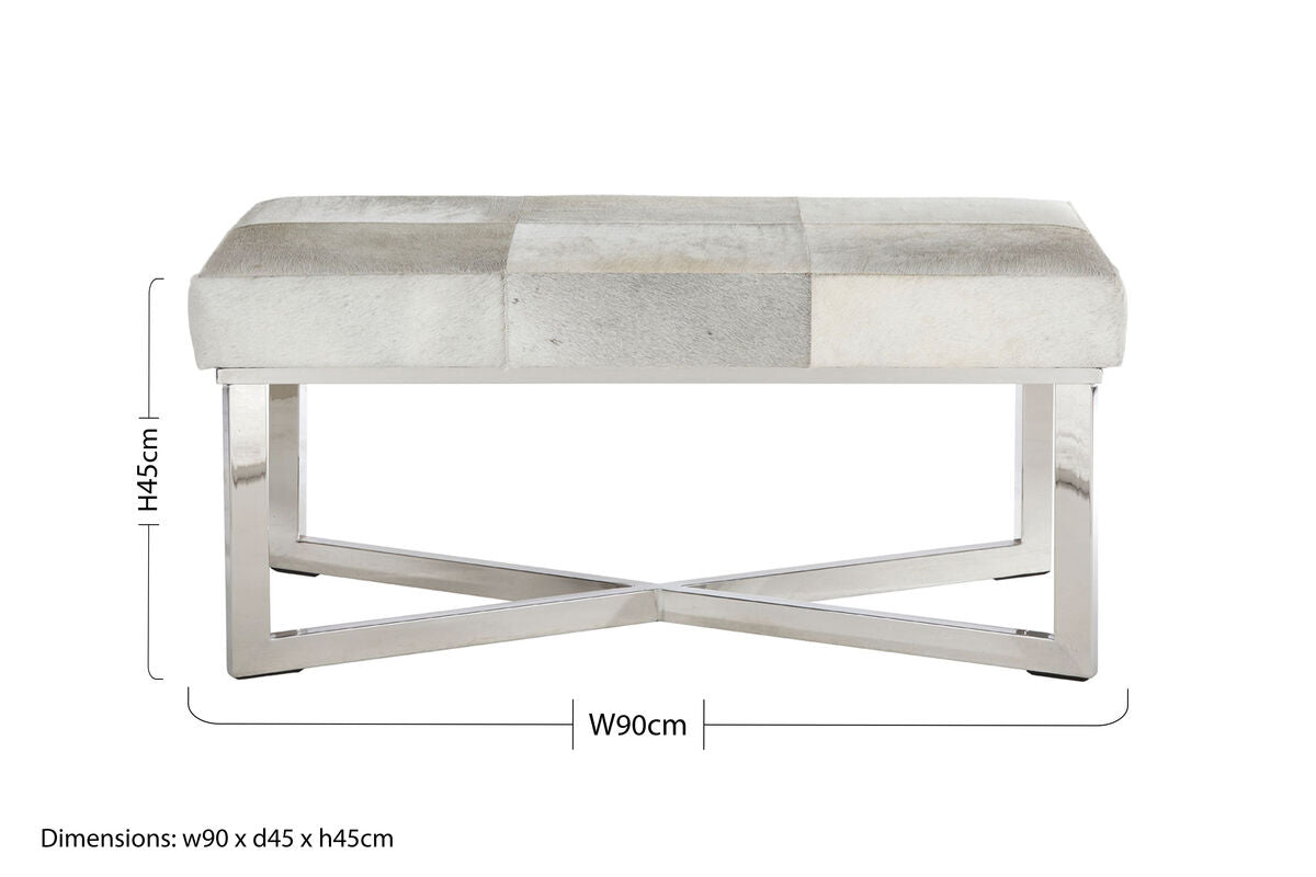 Grey Hair on Leather Bench | Kensington Townhouse