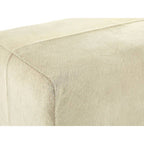 Natural Hair on Leather Bench | Kensington Townhouse