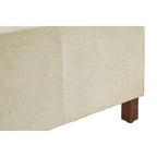 Natural Hair on Leather Bench | Kensington Townhouse