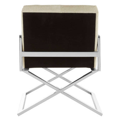 Genuine Grey Leather Chair | Kensington Townhouse
