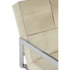 Genuine Grey Leather Chair | Kensington Townhouse