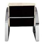Hairon Leather Chair with Steel Legs | Kensington Townhouse