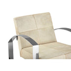 Hairon Leather Chair with Steel Legs | Kensington Townhouse