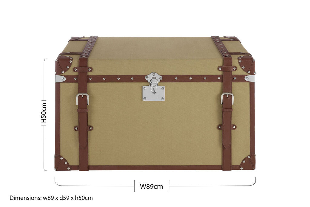 Large Canvas Storage Trunk | Columbus