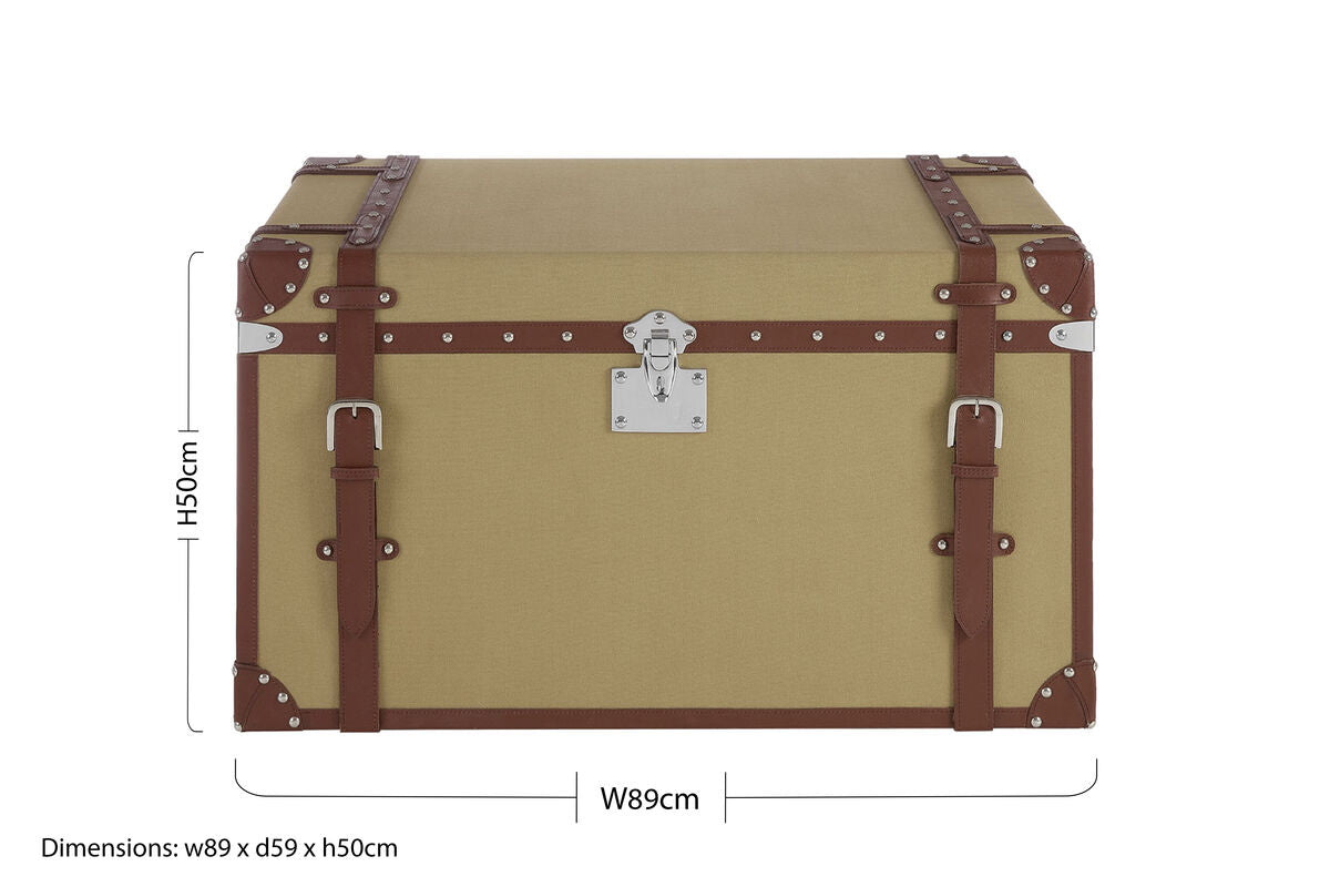 Large Canvas Storage Trunk | Columbus