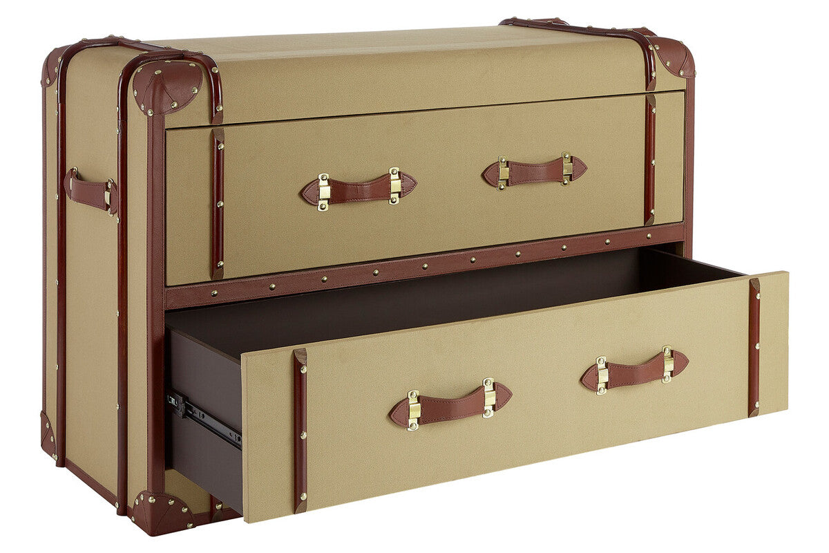 2 Drawer Canvas Cabinet | Columbus
