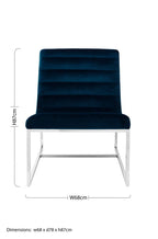 Midnight Velvet Curving Profile Lounge Chair | Vogue
