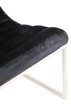 Midnight Velvet Curving Profile Lounge Chair | Vogue