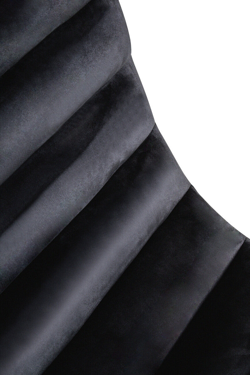 Midnight Velvet Curving Profile Lounge Chair | Vogue