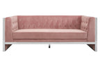 3 Seater Pink Velvet Sofa, Vogue