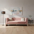3 Seater Pink Velvet Sofa, Vogue