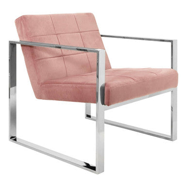 Pink Velvet Lounge Chair | Vogue
