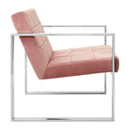Pink Velvet Lounge Chair | Vogue