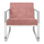 Pink Velvet Lounge Chair | Vogue