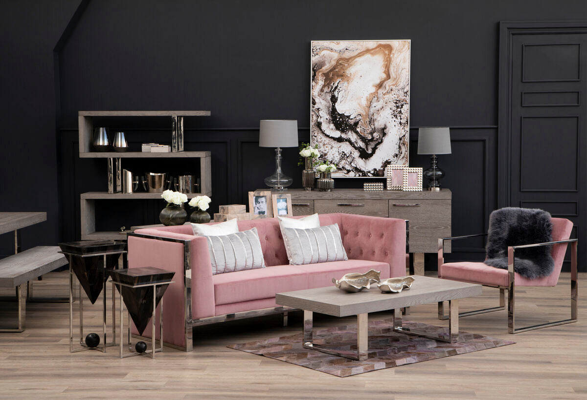 Pink Velvet Lounge Chair | Vogue