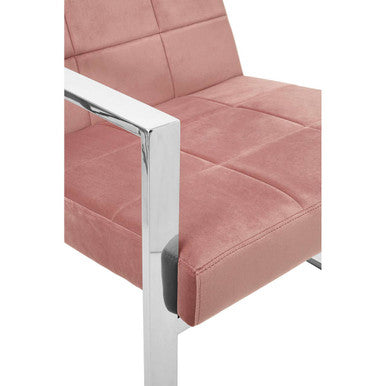 Pink Velvet Lounge Chair | Vogue
