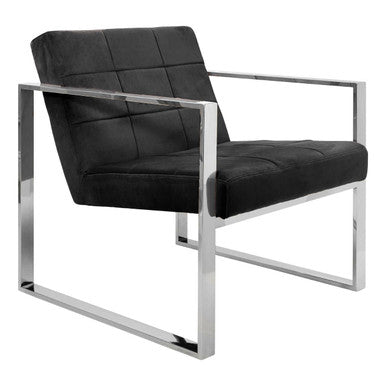 Black Velvet Lounge Chair | Vogue
