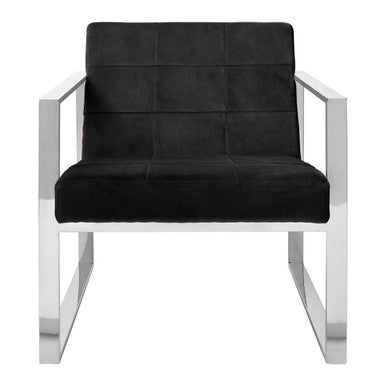 Black Velvet Lounge Chair | Vogue