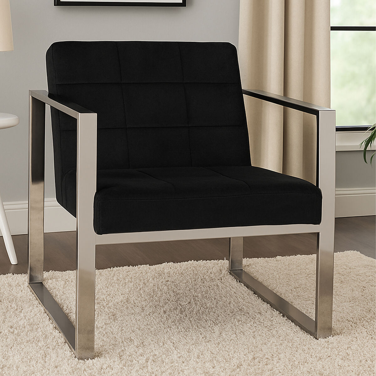 Black Velvet Lounge Chair | Vogue