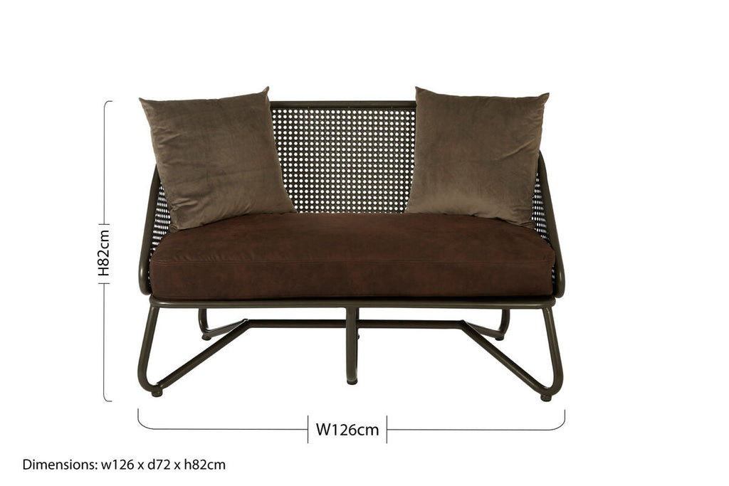 2 Seater Sofa with Curved Legs | New Foundry