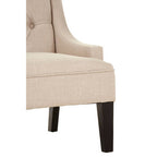 High Back Natural Linen Bench | Doucet