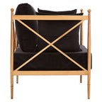 Chair with Rose Gold Finished Metal Arms | Novo