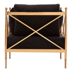 Chair with Rose Gold Finished Metal Arms | Novo