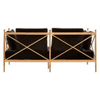 2 Seater Rose Gold Lattice Arms Sofa | Novo