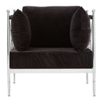 Chair with Silver Lattice Arms | Novo