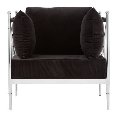 Chair with Silver Lattice Arms | Novo