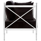 Chair with Silver Lattice Arms | Novo